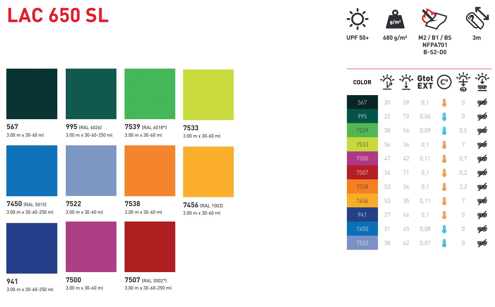 OPTIONS pour tentes de réception et couleurs  11