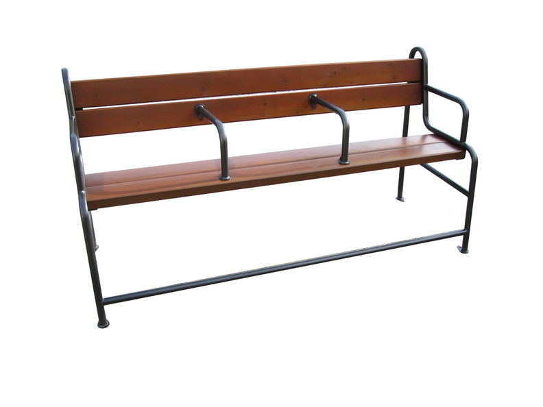 Banc avec lames bois exotique Madison